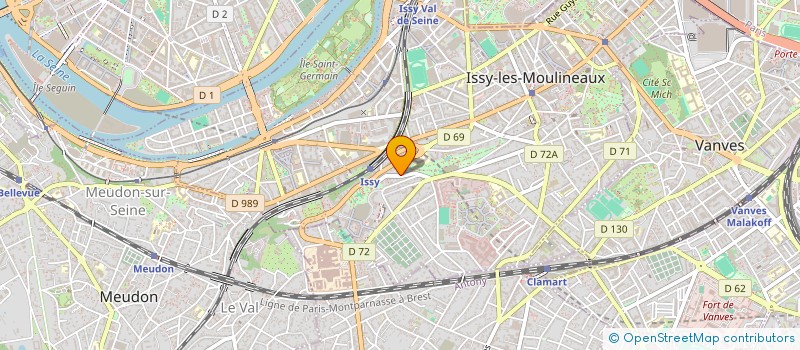 localisation de l'entreprise URVOY CONSEIL à ISSY-LES-MOULINEAUX