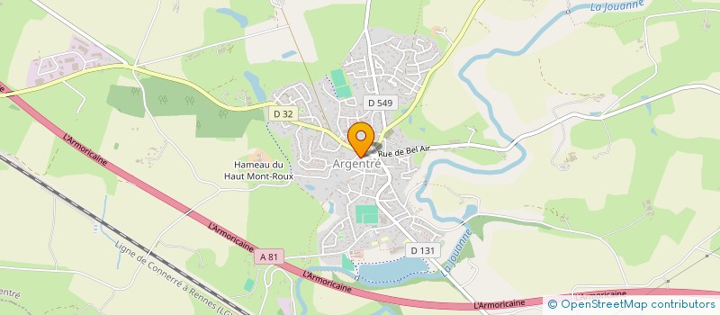 localisation de l'entreprise US ARGENTRE RUNNING  ARGENTRE