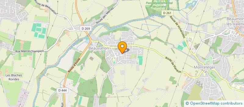 localisation de l'entreprise US BEAUVALLON VALLEE DE LA VEORE  BEAUVALLON