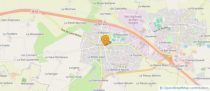 localisation de l'entreprise US BEDEE PLEUMELEUC FOOTBALL  BEDEE