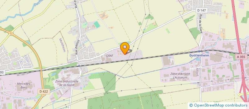 localisation de l'entreprise US CARS AND CO  KOLBSHEIM