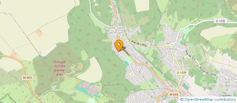 localisation de l'entreprise US CHATEL CONQUISTADORES  CHATEL-SAINT-GERMAIN