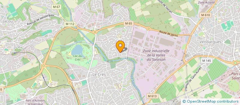 localisation de l'entreprise US ET COSTUMES  LE CRES