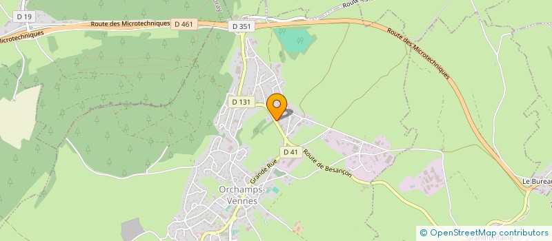 localisation de l'entreprise US FACADES  ORCHAMPS-VENNES