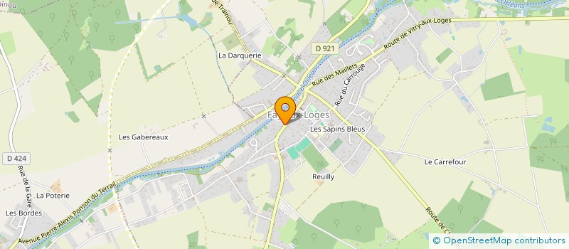localisation de l'entreprise US FAY GYMNASTIQUE VOLONTAIRE  FAY-AUX-LOGES