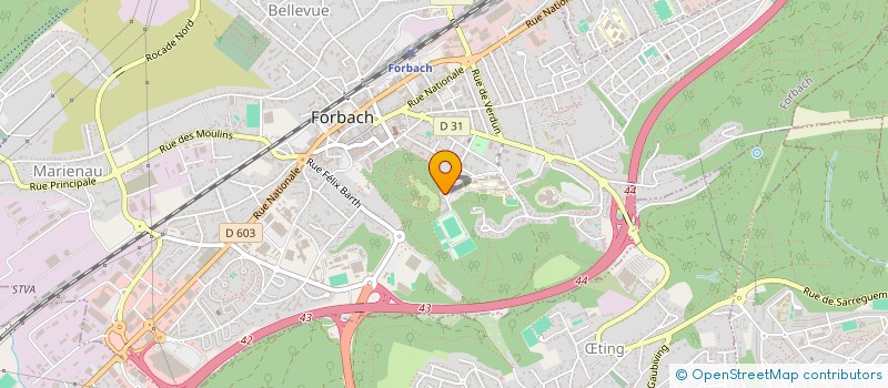 localisation de l'entreprise US FORBACH ATHLETISME  FORBACH