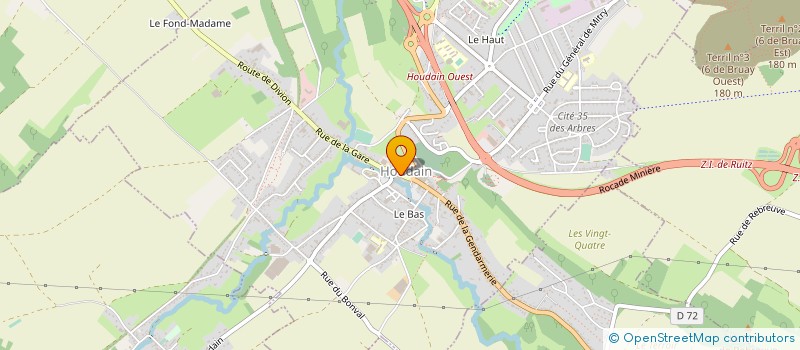 localisation de l'entreprise US HOUDAIN  HOUDAIN