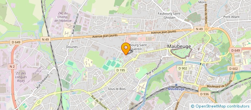 localisation de l'entreprise US MAUBEUGE à MAUBEUGE