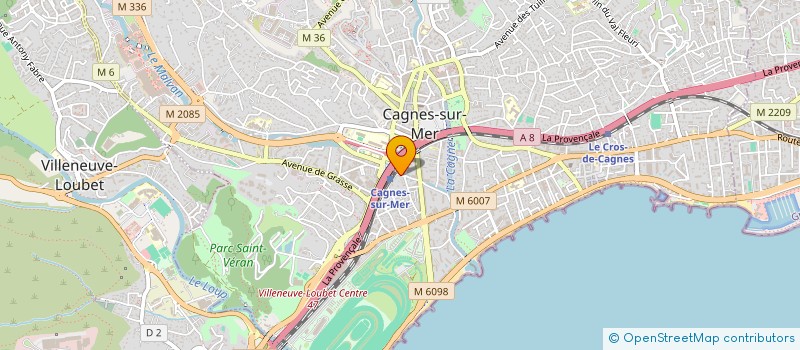 localisation de l'entreprise US MILITARY POLICE ASSOCIATION à CAGNES-SUR-MER