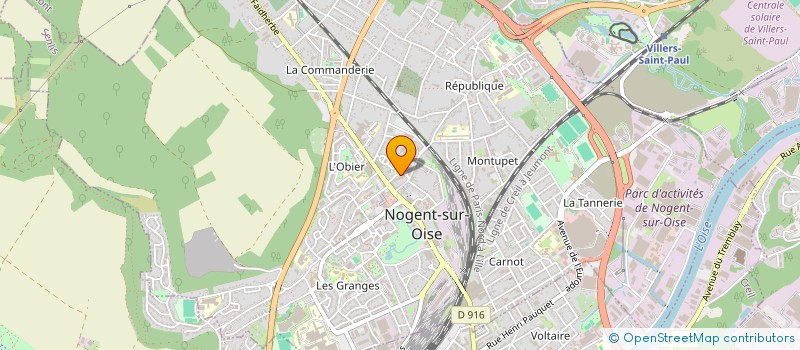 localisation de l'entreprise US NOGENT FOOTBALL  NOGENT-SUR-OISE