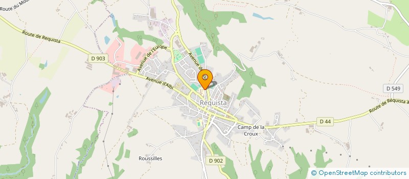 localisation de l'entreprise US REQUISTANAISE SECTION FOOTBALL JEUNES  REQUISTA