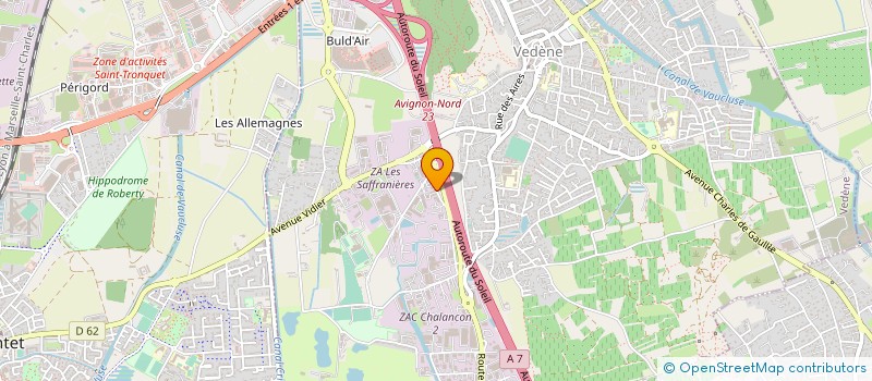 localisation de l'entreprise US ROBOTIC DISTRIBUTION  VEDENE