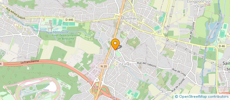 localisation de l'entreprise US SHOP  MONTLHERY