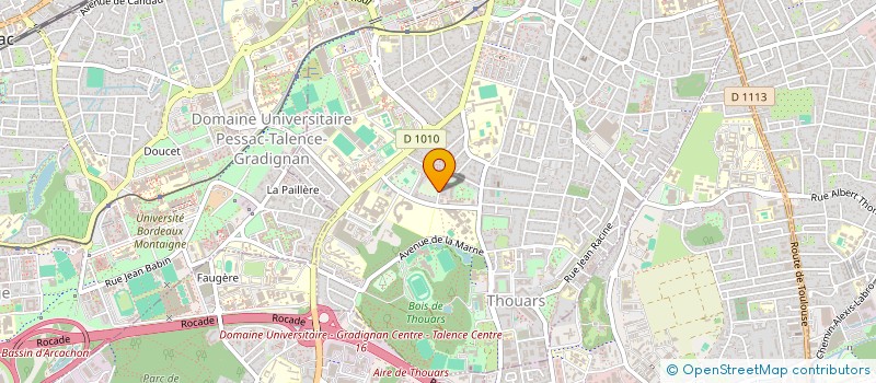 localisation de l'entreprise US TALENCE GYM à TALENCE