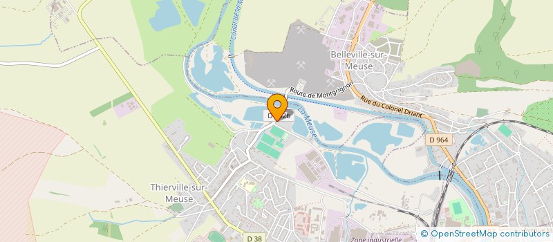 localisation de l'entreprise US THIERVILLE FOOT BALL à THIERVILLE-SUR-MEUSE