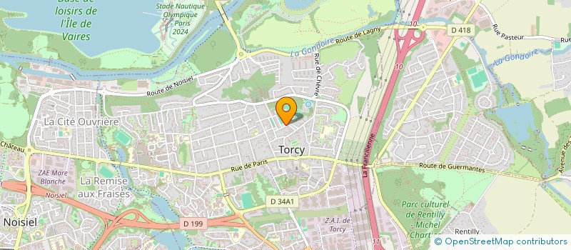 localisation de l'entreprise US TORCY-MARNE LA VALLEE FOOTBALL à TORCY
