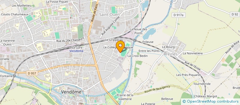 localisation de l'entreprise US VENDOME FOOTBALL  VENDOME