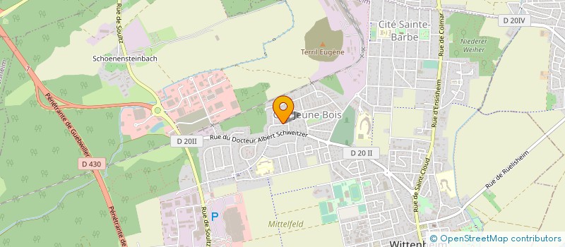 localisation de l'entreprise US WITTENHEIM HALTEROPHILIE MUSCULATION  WITTENHEIM