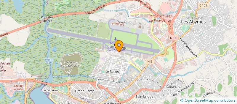 localisation de l'entreprise USA DAR DEVELOPPEMENT AERIEN REUNION à LES ABYMES