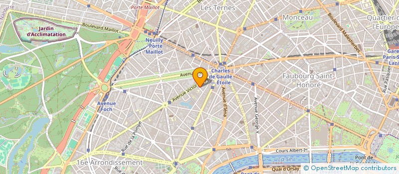 localisation de l'entreprise USA ETOILE à PARIS