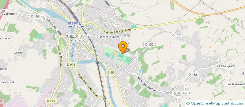 localisation de l'entreprise USA SUBAQUATIQUE à ARGENTON-SUR-CREUSE