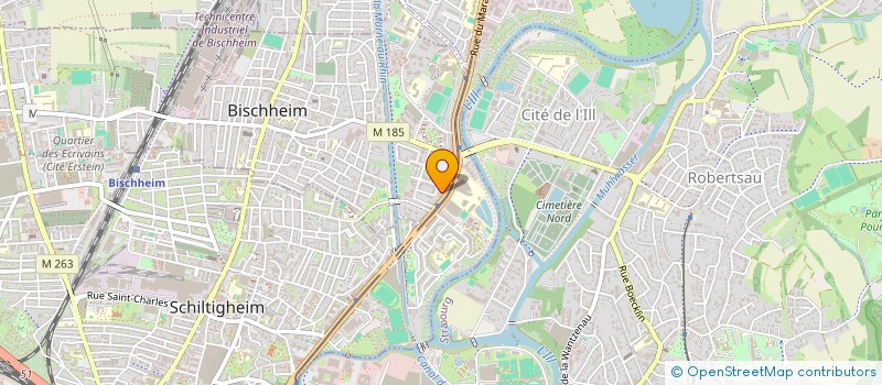 localisation de l'entreprise USAGERS DES TRANSPORTS URBAINS STRASBG  BISCHHEIM