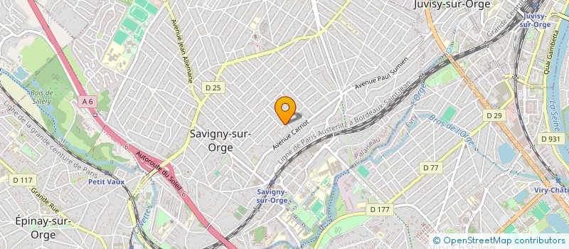 localisation de l'entreprise USB IMMOBILIER à SAVIGNY-SUR-ORGE