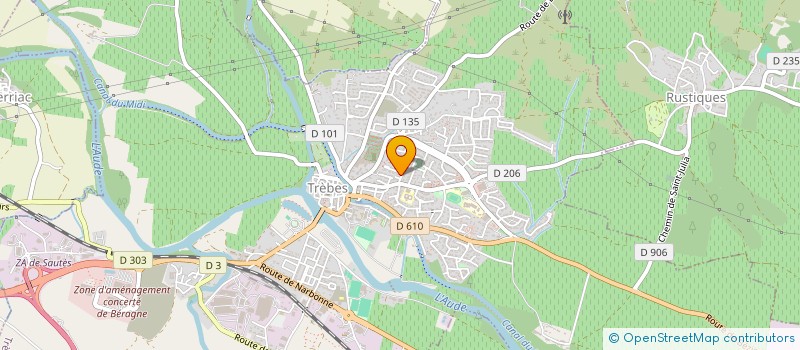 localisation de l'entreprise USB-SOFT  TREBES