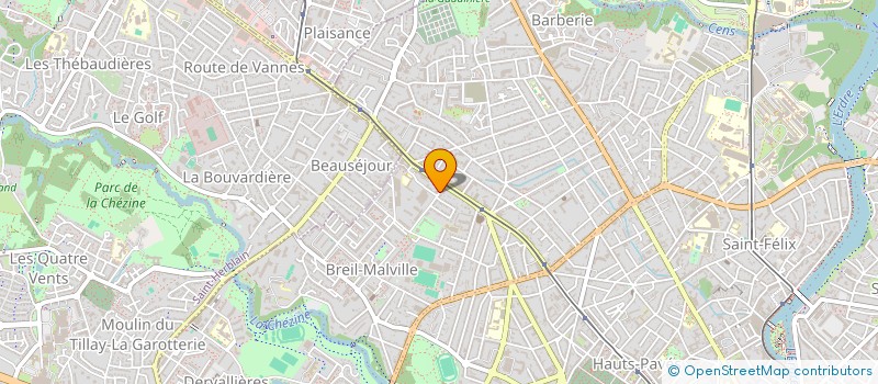 localisation de l'entreprise USB VOLLEY-BALL à NANTES
