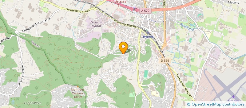 localisation de l'entreprise USC  HYERES