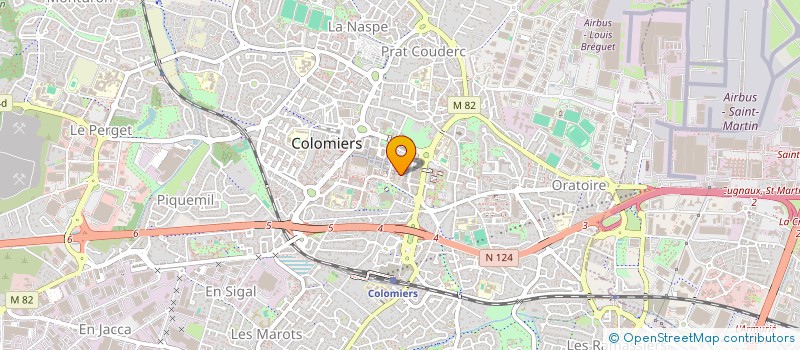 localisation de l'entreprise USC FOOTBALL à COLOMIERS
