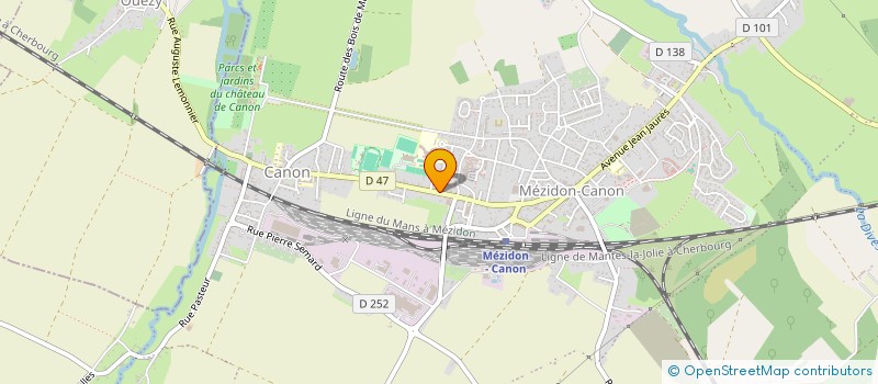 localisation de l'entreprise USC MEZIDON ATHLETISME  MEZIDON VALLEE D'AUGE