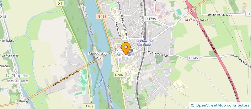 localisation de l'entreprise USC TENNIS DE TABLE à LA CHARITE-SUR-LOIRE