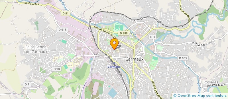 localisation de l'entreprise USC TIR CARMAUX  CARMAUX