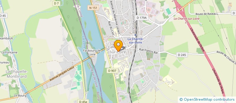 localisation de l'entreprise USC TWIRLING à LA CHARITE-SUR-LOIRE