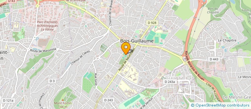 localisation de l'entreprise USCB PETANQUE à BOIS-GUILLAUME