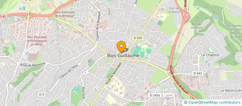 localisation de l'entreprise USCB TENNIS DE TABLE à BOIS-GUILLAUME