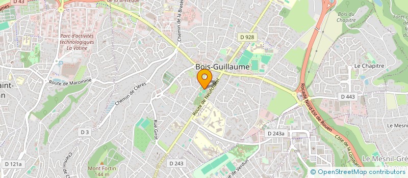 localisation de l'entreprise USCB YOGA à BOIS-GUILLAUME