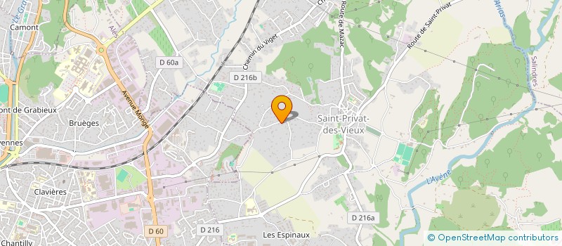 localisation de l'entreprise USCLADE  SAINT-PRIVAT-DES-VIEUX