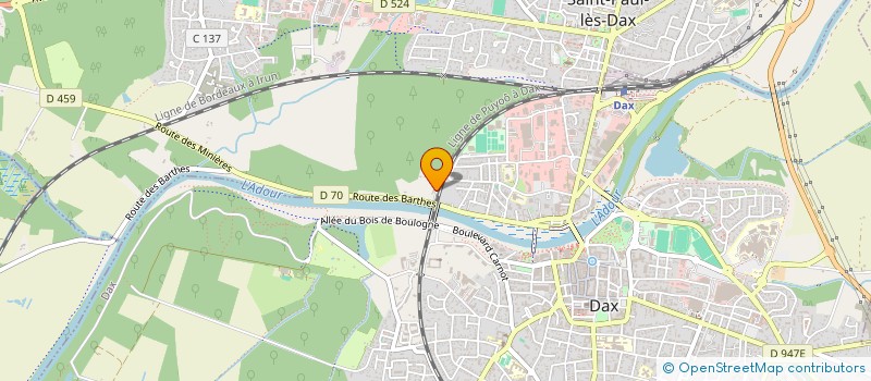 localisation de l'entreprise USD  ST-PAUL-LES-DAX