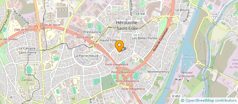 localisation de l'entreprise USEP 14 POPPA  HEROUVILLE SAINT CLAIR