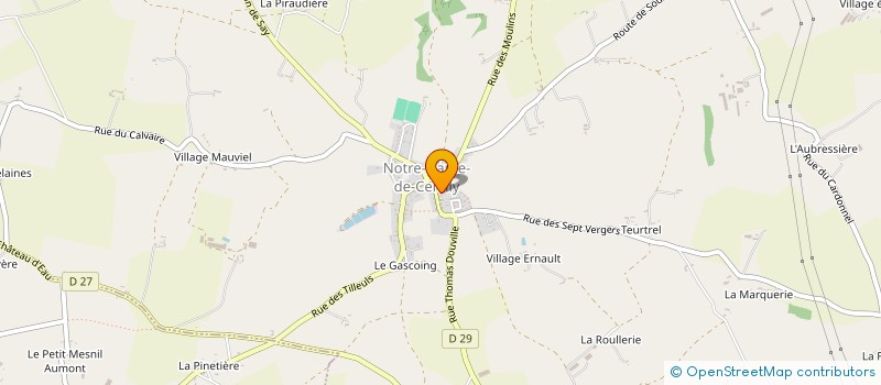 localisation de l'entreprise USEP  NOTRE-DAME-DE-CENILLY