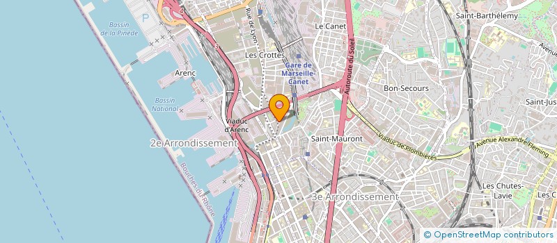localisation de l'entreprise USEP ARENC BACHAS à MARSEILLE