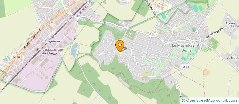 localisation de l'entreprise USEP BOIS DU FAY  LE MESNIL-SAINT-DENIS