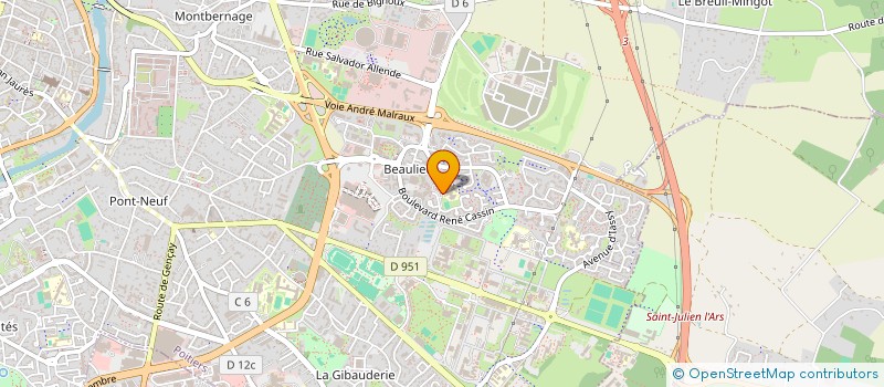 localisation de l'entreprise USEP-BOULOUX à POITIERS