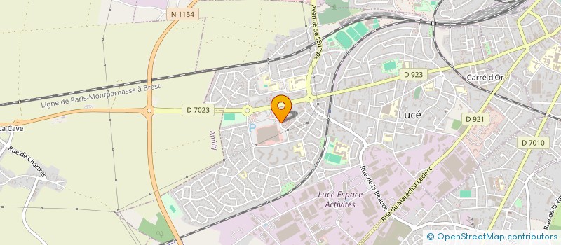 localisation de l'entreprise USEP CHARTRES AGGLO à LUCE