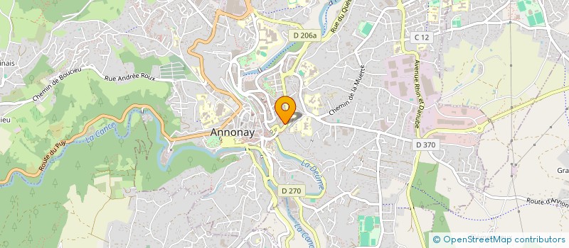 localisation de l'entreprise USEP CORDELIERS  ANNONAY