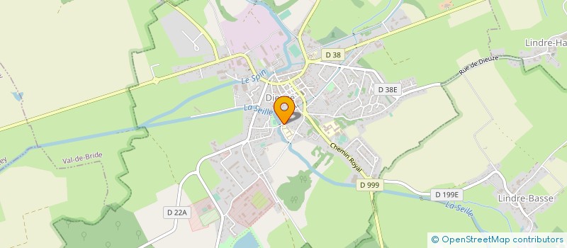 localisation de l'entreprise USEP DE CHATEAU SALINS  DIEUZE