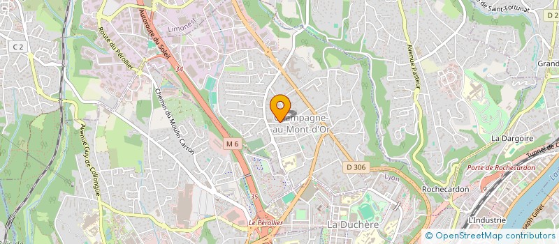 localisation de l'entreprise USEP DE COORDINATION LYON METROPOLE OUEST à CHAMPAGNE-AU-MONT-D'OR