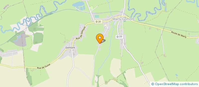 localisation de l'entreprise USEP DE MARLY GOMONT  MARLY-GOMONT